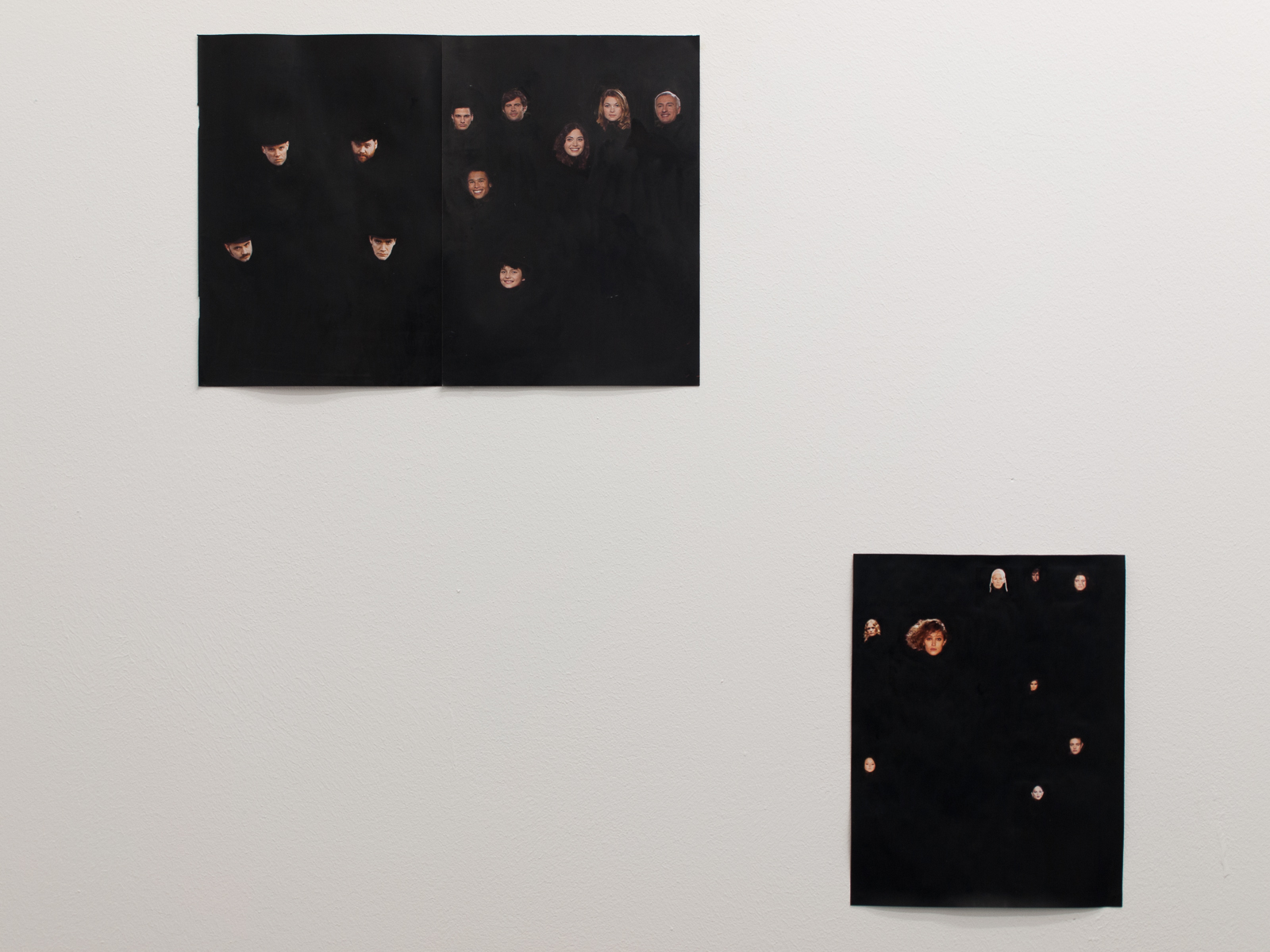 »No title«, 2011, magazine page, ink, dimensions variable