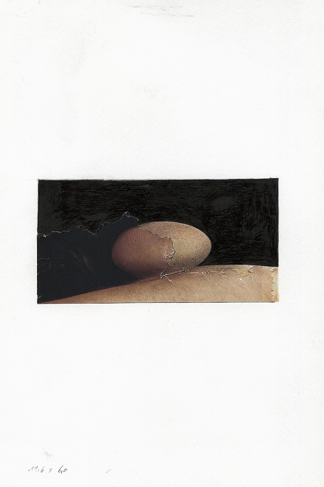 "Extension", 2013, pencil, collage, 16.5 x 24 cm