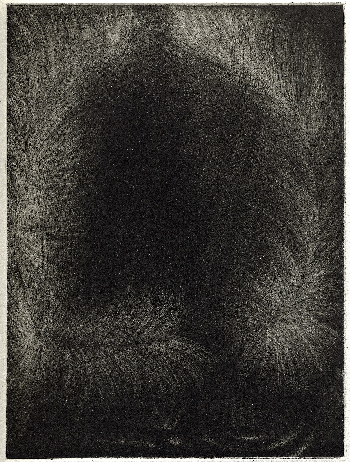 „Empty hood“, 2007, Aquatint, appr. 22.4 x 16.8 cm
