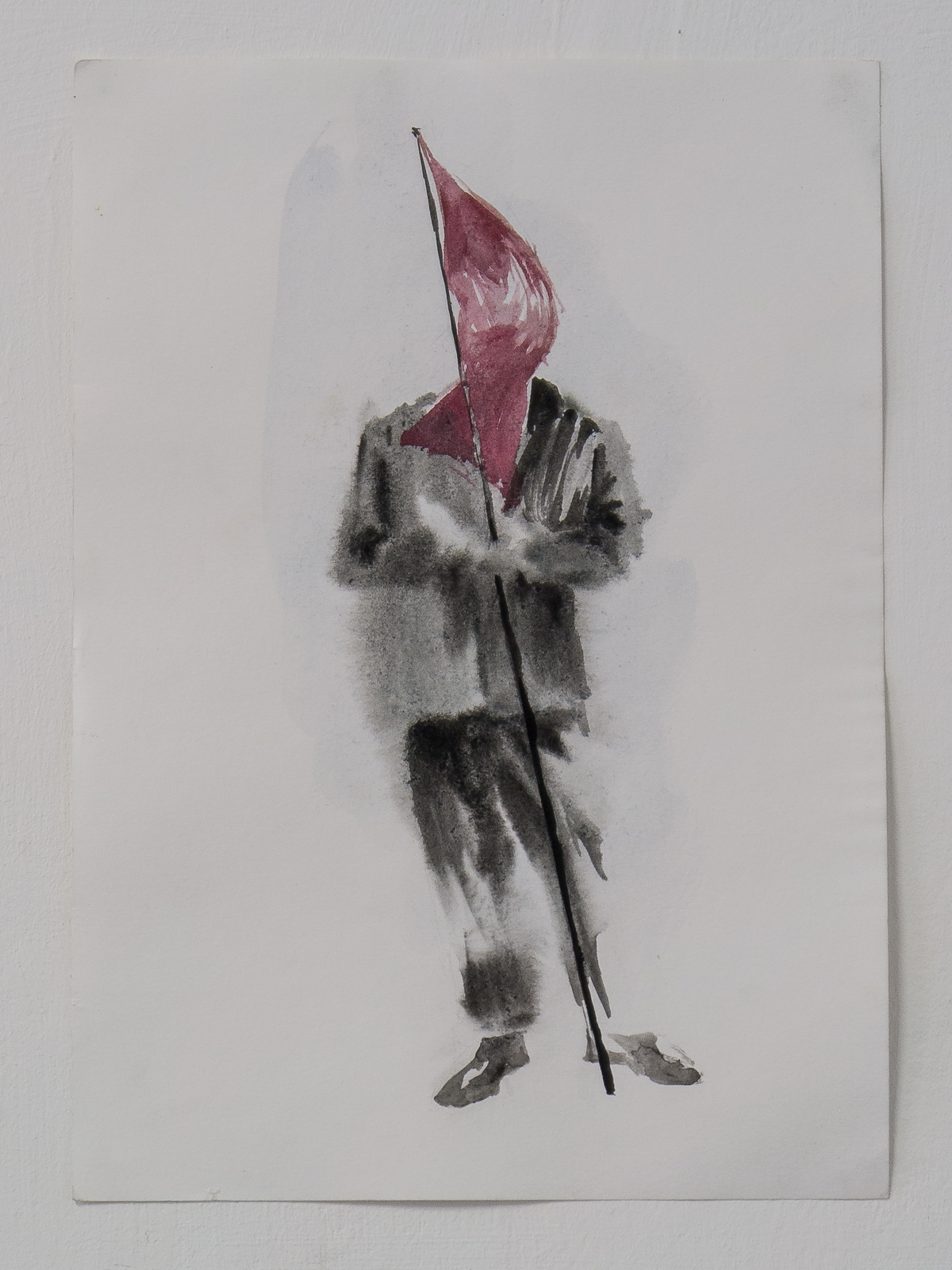 »Flagged«, 2012, ink on paper, 24.7  x 34.8 cm