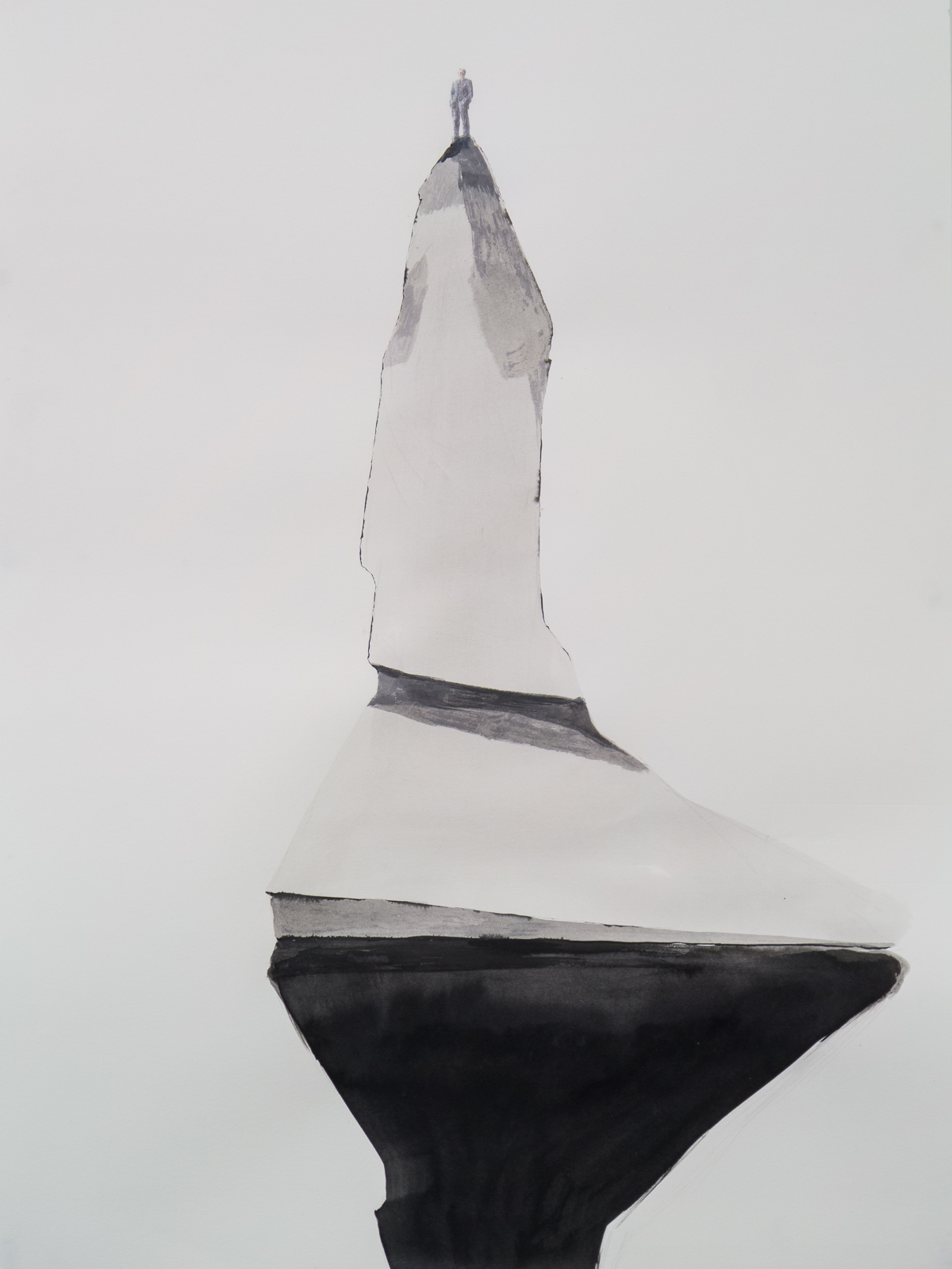 »Tip-top«, 2014, ink, transfer print on paper, 45  x 65 cm