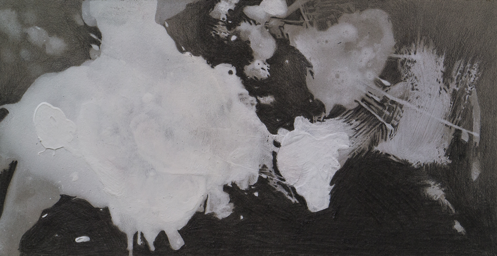 »By chance «, 2014, pencil, acrylic, cardboard, 40 x 21 cm