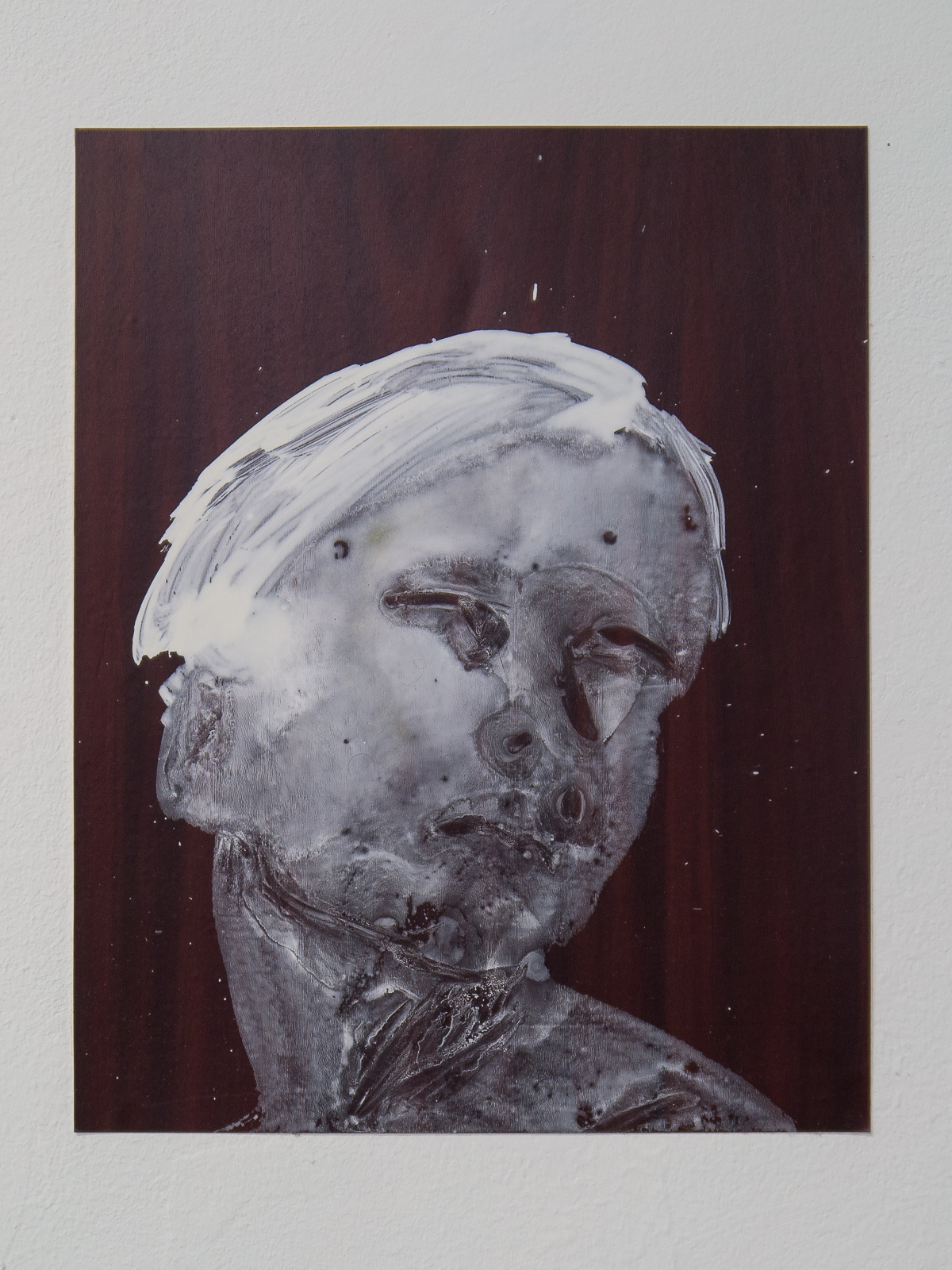 »Public Mountain«, 2014, acrylic on decoration foil, 21 x 28 cm